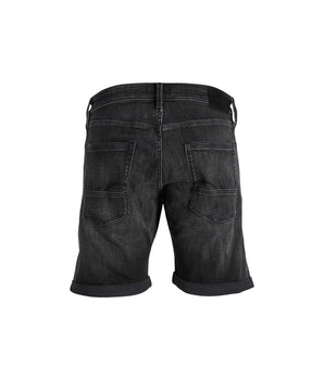 Jack Jones Black Cotton Bermuda Shorts