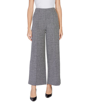 ICHI Black Polyester Casual Pants