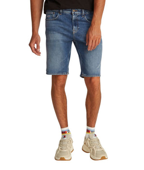 Tommy Hilfiger Jeans Blue Recycled Cotton Bermuda Shorts