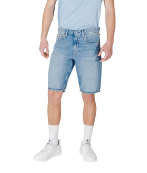 Calvin Klein Jeans Blue Cotton Bermuda Shorts