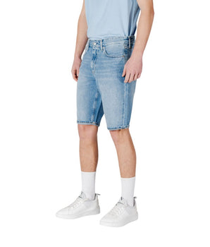 Calvin Klein Jeans Blue Cotton Bermuda Shorts