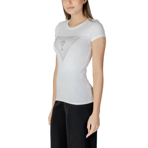 Guess White Cotton T-Shirt