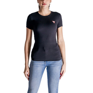 Guess Black Cotton T-Shirt