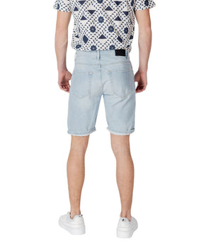 Antony Morato Light Blue Cotton Bermuda Shorts
