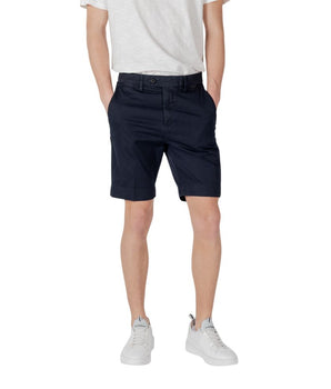 Antony Morato Blue Cotton Bermuda Shorts