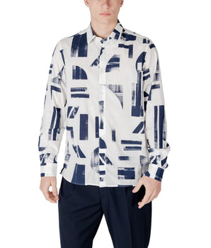 Antony Morato Blue Viscose Shirt