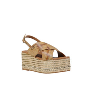 Alviero Martini Prima Classe Beige Polyethylene Platform Sandals
