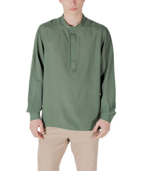 Antony Morato Green Lyocell Shirt