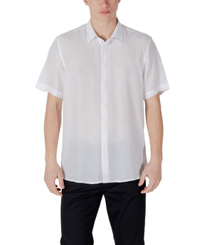 Antony Morato White Lyocell Shortsleeve Shirt