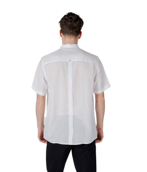 Antony Morato White Lyocell Shortsleeve Shirt