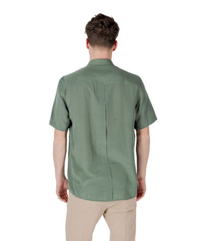 Antony Morato Green Lyocell Shortsleeve Shirt
