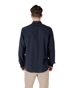 Antony Morato Blue Lyocell Shirt