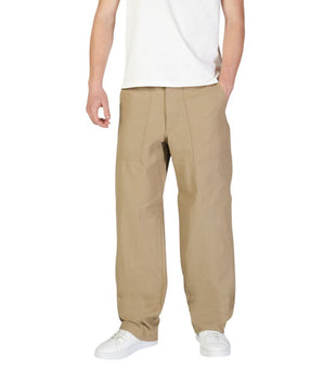 Jack Jones Beige Cotton Casual Pants
