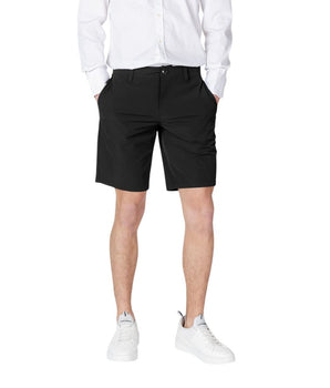 Armani Exchange Black Polyamide Bermuda Shorts