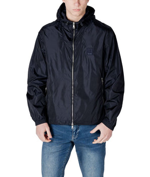 Armani Exchange Blue Polyamide Shell Jacket