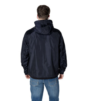 Armani Exchange Blue Polyamide Shell Jacket