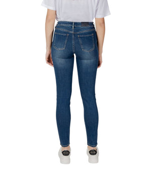 Armani Exchange Blue Cotton Skinny Jeans