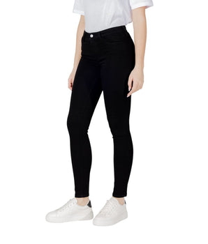 Armani Exchange Black Cotton Skinny Jeans