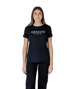Armani Exchange Black Cotton Long Sleeve T-Shirt
