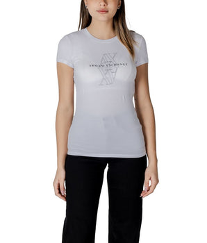Armani Exchange White Cotton T-Shirt
