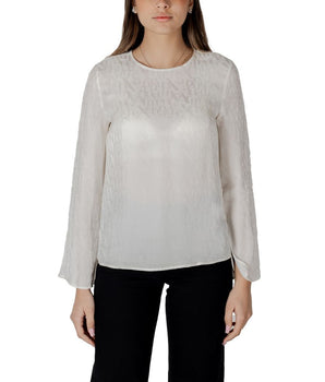 Armani Exchange Cream Viscose Blouse