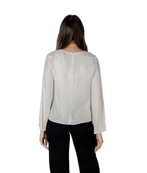 Armani Exchange Cream Viscose Blouse