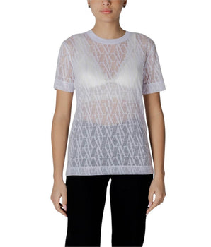 Armani Exchange White Polyester T-Shirt