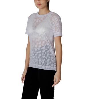 Armani Exchange White Polyester T-Shirt