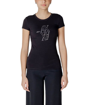 Armani Exchange Black Cotton T-Shirt