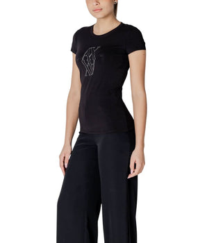 Armani Exchange Black Cotton T-Shirt