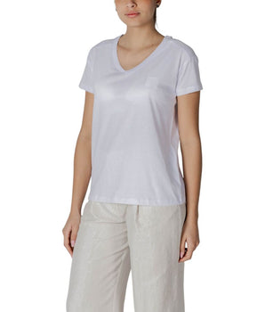 Armani Exchange White Cotton T-Shirt