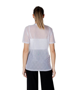 Armani Exchange White Polyamide T-Shirt