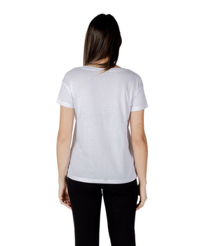 Armani Exchange White Cotton T-Shirt