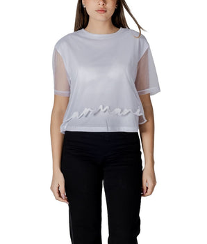 Armani Exchange White Cotton T-Shirt