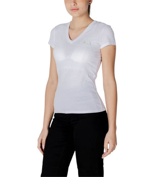 Armani Exchange White Cotton T-Shirt