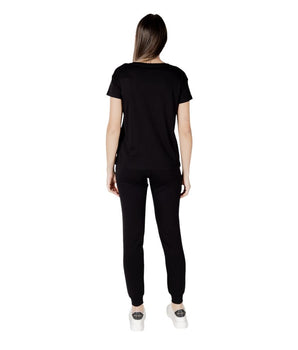 Armani Exchange Black Cotton T-Shirt