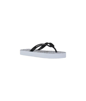 Armani Exchange White Rubber Flip-Flop Sandals