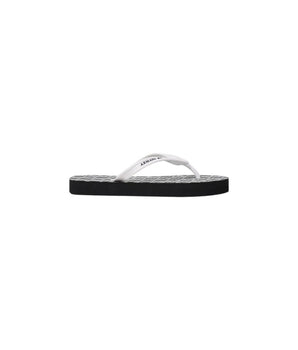 Armani Exchange Black And White Rubber Flip-Flop Sandals