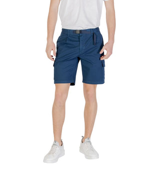 Hugo Boss Blue Cotton Bermuda Shorts