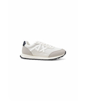 Armani Exchange Beige Polyester Athletic Sneakers