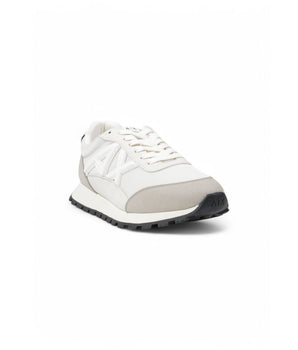 Armani Exchange Beige Polyester Athletic Sneakers