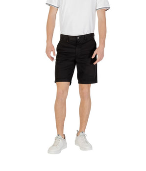 Hugo Boss Black Cotton Bermuda Shorts