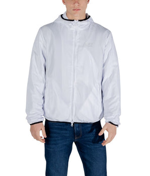 EA7 Emporio Armani White Polyester Shell Jacket