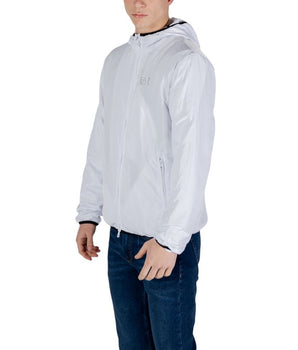 EA7 Emporio Armani White Polyester Shell Jacket