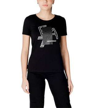 EA7 Emporio Armani Black Cotton T-Shirt