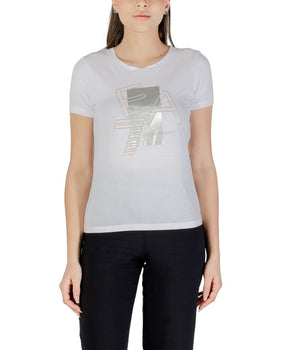 EA7 Emporio Armani White Cotton T-Shirt