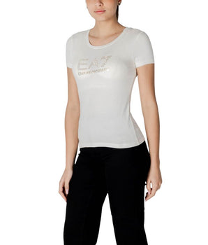 EA7 Emporio Armani Cream Modal Sportswear