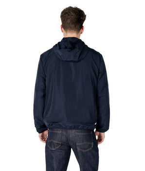 EA7 Emporio Armani Blue Polyester Shell Jacket