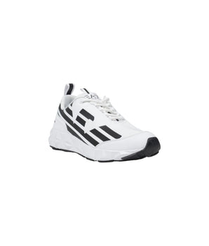 EA7 Emporio Armani Black And White Polyester Athletic Sneakers