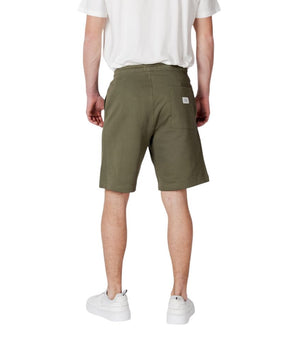 Replay Green Cotton Bermuda Shorts